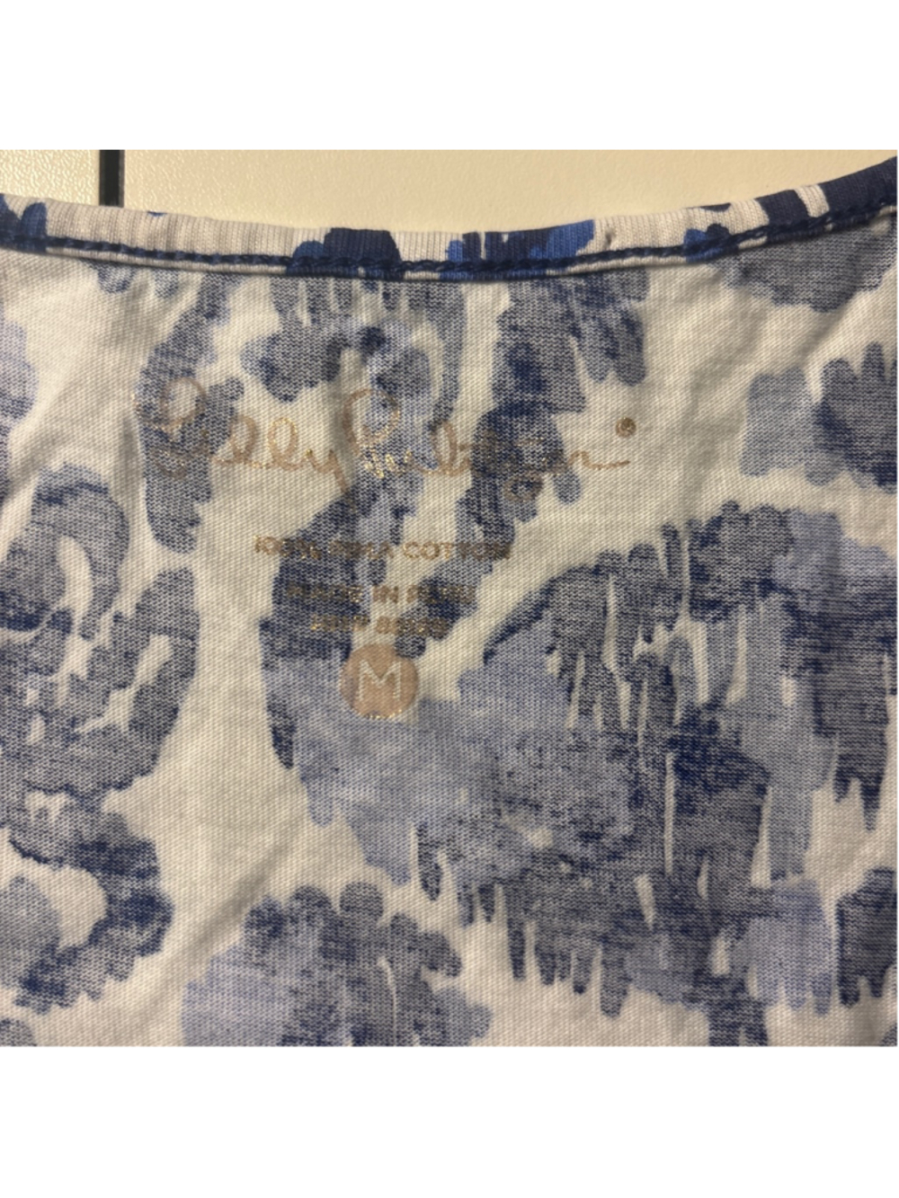Lily Pulitzer Blue & White Racerback Dress - SIze M - Picture 2 of 5
